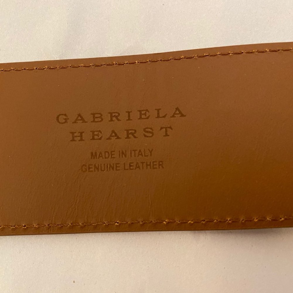 GABRIELA HEARST Saddle Buckle Belt, Cognac - Picture 5 of 5